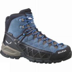 Salewa Mens Alp Flow Mid GTX Boot Black Olive / Royal Blue